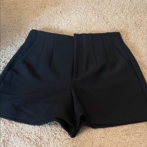 Zara High Waist Black Women's Shorts